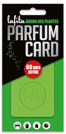1x Lafita Parfum Card Jardin des Plantes - Lufterfrischer - Parfümkarte - Grün - Blumig und Fruchtig