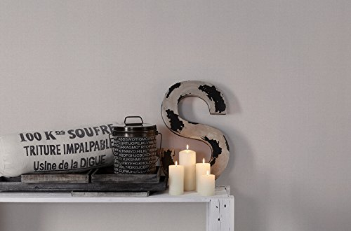 A.S. Création Vliestapete Hygge Tapete Uni 10,05 m x 0,53 m beige grau Made in Germany 363804 36380-4