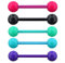 OUFER 14G 5 STÜCKE 316L Edelstahl Zunge Bars Bunte Zunge Piercings Zunge Ringe für Frauen