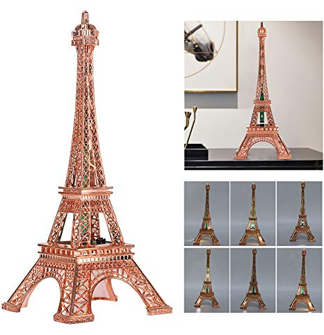 Fdit LED Light Up Eiffelturm Nachtlicht LED Tischlampe Metall Architektur Modell Handwerk Desktop Home Decoration Kunst