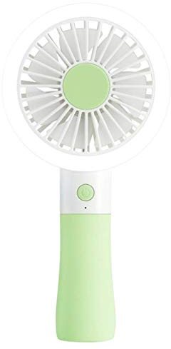 VIDOO Portátil Mini USB Ventilador Led Ventilador De Mano Recargable Aire Cooler Ventilador De Refrigeración Silenciosa para - Verde
