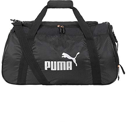 PUMA Borsone da donna Defense, Nero/argento, Taglia unica, Evercat No. 1 borsone con logo