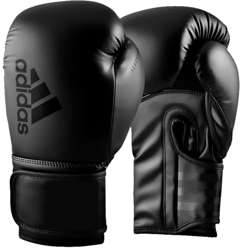 adidas Unisex – Erwachsene Hybrid 80 Boxhandschuhe, Schwarz, 16 oz EU