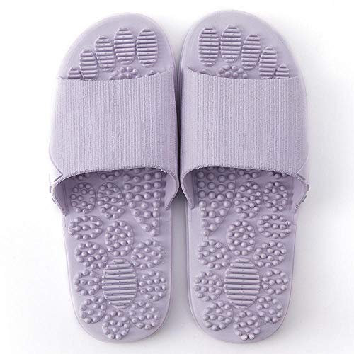 Hausschuhe Pantoletten Slipper Damen Herren Fußpantoffeln Männer Frauen Home Hausschuhe Innenbad rutschfeste Soft Bottom Slippers-Lavender_36-37