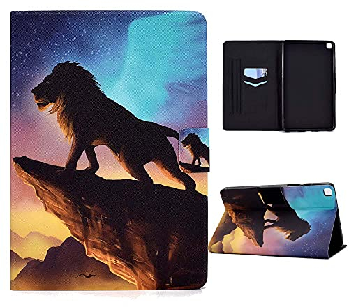 CASAFUNY Coque pour Samsung Galaxy Tab A 8,0 Pouces 2019 SM-T290 SM-T295 SM-T297 Tablette Étui Protection Case avec Support Housse Étui Housse pour Samsung Galaxy Tab A 2019 8.0 Pouces, Lion