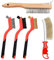 Wire Brush Set, Nylon Wire Brush, Brass Brush, Stainless Steel Brush, Knife Type Wire Brush, Scratch Wire Brush, Wire Brush Head For Patio Cleaning With Handle, Cleaning Bbq, Rust Remover