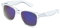 Ultra Clear Frame Sunglasses - with Midnight Blue Lenses Adults Classic Retro Sunglasses Women Man Transparent Glasses Fashion Glasses UV400 Protection Mirror Clear Glasses