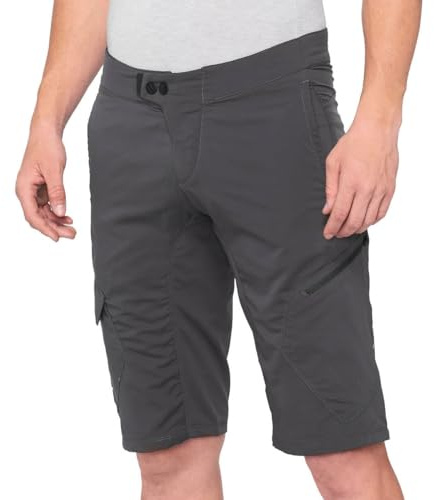 100% Ridecamp Biking Shorts - All Mountain Riding Apparel Charcoal