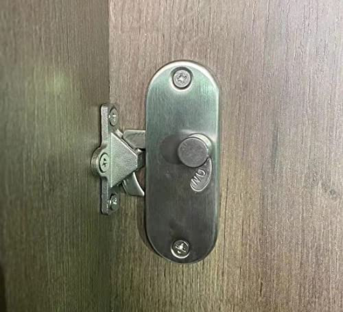 Verrou de porte de grange coulissant, loquet de porte robuste à 90 degrés - Loquet de sécurité pour jardin, salle de bain, extérieur, garage, fenêtre