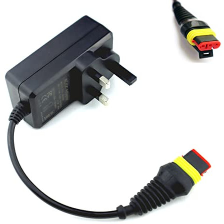ENJOY-UNIQUE Adaptateur chargeur 28 V 1,3 A compatible avec Husqvarna Automower 105 305 310 315X 40X 415X 2016+, Gardena 2016+/Sileno 2018+/Robotic McCulloch Rob R600 Tondeuse à gazon, prise