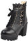 NOAGENJT stivali donna invernali bassi pelle stivali con tacco traforati stivali motocross 43 stivali donna stivali equitazione bambina estivi sandali bambina scarpe casual donna 3-Nero 34.99