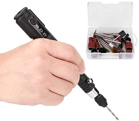 Mini Perceuse électrique Meuleuse Stylo de Meulage Petite Machine de Polissage Portable 5000-15000R / Min 5V 2A pour Couper, Gravure, Fraisage, Meulage