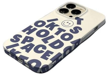 VIPAVA Cartoon Smiley Face English Phone Case For IPHONE 14PRO MAX 13 13 PRO 13 PRO MAX 14 14PLUS 14PRO Acrylic Hard Mobile Phone Cases,White,for iPhone 13 Pro