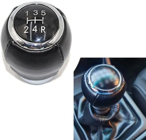 IZREEL Auto Manuelle Schaltknauf Kofferraumabdeckung Gamaschenhebel Schalthebel Griff Stick für Subaru Impreza WRX STI Outback Forester 2010-2018,5 Gang