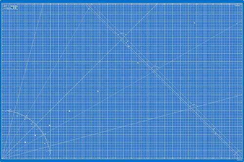 Elan Cutting Mat 150x100 CM Blue, 5-Ply Craft Mat, Self-Healing Cutting Board Craft, Art Mat, Self Healing Cutting Mat 150 x 100, Dressmaking Accessories for Sewing, Quilting, and Crafting