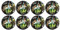 ALMACENESADAN, 5121 Lot de 8 assiettes en carton 23 cm de la licence (SWars)