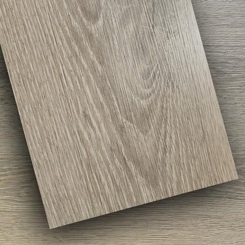 TIBBERS Suelo Vinílico Autoadhesivo, 12 Lamas de 15 x 91 cm (1,67 m²), PVC Impermeable y Recortable, Alta Adherencia, Imitación Madera, SMD006
