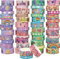 Biuunsf 50 Rolls Washi Tape Set, Silver Cute Washi Tape for Scrapbooking, Bullet Journal, Planner, Gift, Rainbow Masking Decorative Tape for Kids