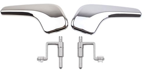Doo Engy 1 Paar Innen Türgriff Vorne Hinten Tür Links und Rechts Silber Chrom Pleuel zur Türöffner Reparatur für Corsa D 2006–2014 Van 1.0 1.2 1.3 CDTi 1.4 1.6