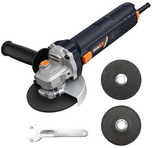 MAXXT Smerigliatrice angolare 125 mm | 1700W con Avvio graduale & Protezione sovraccarico – 12.000 giri/min per taglio, smerigliatura e lucidatura di precisione