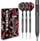 RED DRAGON Darts – T-800 24g - 90% Wolfram Professional Stahlspitze Dart-Set mit Dart Flüge und Dartschäfte