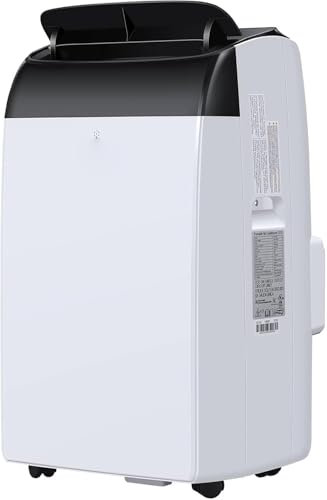 Aire Acondicionado Portátil 12000BTU,Climatizador Portátil Silencioso 45m² Ar Condicionado Portátil Climatizador Móvil Seguimiento Inteligente Ventilador Deshumidificación Ventilación Temporizador 24H