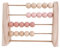 AMSLSIU Bois Abacus Jouet Intéressant Simple Garçons Filles Mathématiques Jouets d'apprentissage Préscolaire Éducatif Prop Parure De Table, Rose