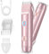 XkuiHF double tête Rasoir Electrique Femme, Tondeuse Femme Intime, IPX7 Étanche Rasoir Femme, utilisation humide et sèche pour le visage, les aisselles, les jambes