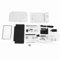 Cas de logement complet, tout dans un remplacement de shell 3DS XL avec des boutons et des pièces internes faciles à installer le kit de boîtier 3DS XL pour les projets de modding (Noir) (Bleu)