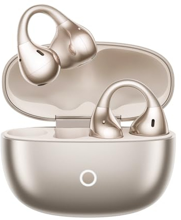 realme Buds Clip, Ear-Fitting Design, Titanium-Fit Design, Dual-Magnet Large-Amplitude Speaker, 5.3g Paper-Light Weight, Live Translation, Titanium Gold EU
