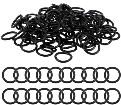 ULTECHNOVO 100 Stück Teiliges Kleine Gummi O ringe Gitarrenknopf Zubehör Stabile Montage Passend für Gitarren Pick up Regler als Zubehör für Anfänger und Musiker