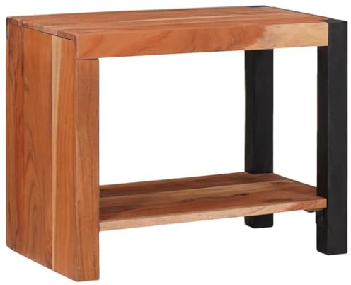 NIVVHOH Regal, Würfelregal Book Shelf Raumteiler Regal Bücherregal Geeignet für Studie Büro Schlafzimmer Wohnzimmer Braun 50 x 30 x 40 cm Massivholz Akazie