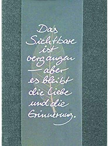 Räder Transparent Trauerkarte - Das Sichtbare...