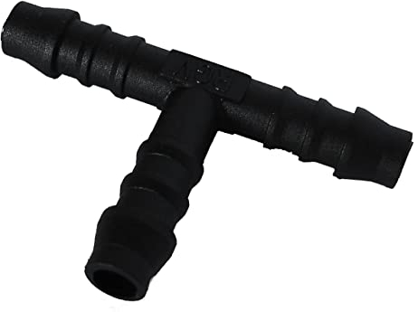 2x 10mm Hose Tube Pipe 3-way T-Piece Splitter/Connector for Washer/Heater Hose, Tube or Pipe - FREE FIRST CLASS UK POSTAGE!