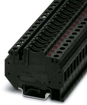 Phoenix Contact UK 6-FSI/C-LED12 Sicherungsklemmenblock Braun, 6mm², 32 V, Schraubanschluss, Packung a 50 Stück