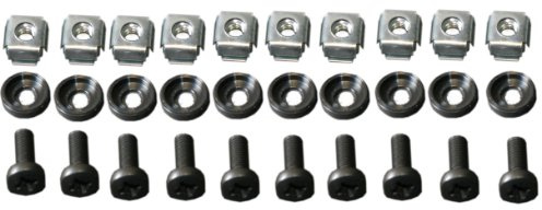 AllMetalParts 20 M6 Cage nuts, Screws, Washers 0.7mm-1.5mm [PC]