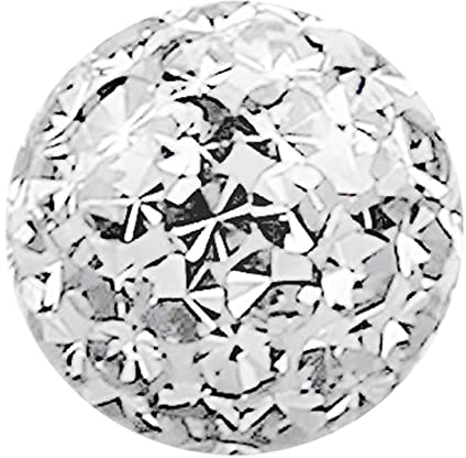 Modern Nature Piercing-Schmuck 1 X Epoxy Piercingschmuck Multi Strass Kugel 1,2 x 3 mm + Überzug in klar