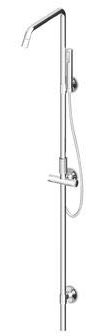 Zucchetti Isyfresh Colonna doccia con soffioncino ZD1057, R99673 Italiano Ottone per casa e bagno, cucina