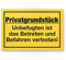 Komma Security Privatgrundstück - Unbefugten Betreten Befahren verboten Schild 30 x 20 cm Hinweisschild Grundstück Privat Verbotsschild - Betreten verboten Warnhinweis widerrechtlich