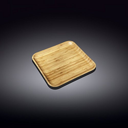 Wilmax WL-771017/A Platte aus Bambus, 10cm Länge, 10cm Breite