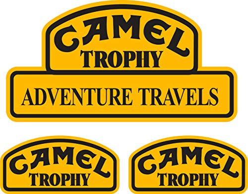 Pegatina adhesivo Camel Trophy sponsor jeep 4x4 para coche moto 3 unidades