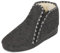 BAWAL Damen Herren Warme Hausschuhe aus Filz mit Wolle Reißverschluss Unisex Hüttenschuhe 36-46 EU (Grau/Weiß, 40)