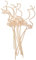 Kesheng 10x Holz Rattanstäbchen Ersatzstäbchen für Raumduft Diffuser Design Dekor
