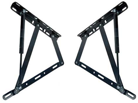 Juego de 2 bisagras para canapé con resortes de 700N - Ideal para canapés con apertura lateral de 120 cm - Cuens