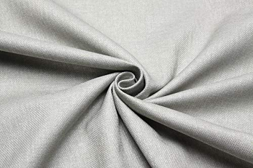 Verdunkelungsstoff 280cm Vorhangstoff Thermostoff Gardinenstoff Dekostoff Kälteschutz Hitzeschutz wärmeisolierend Thermogardine Lichtdicht Blickdicht Sonnenschutz schwerentflammbar (Hellgrau gewebt)