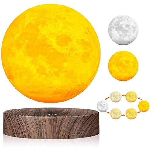 VGAzer Lampe de lune flottante , lampe de lune flottante 3D LED magnétique cadeaux de Noël pour enfants, amants, amis, bureau, décoration de maison - 6 pouces