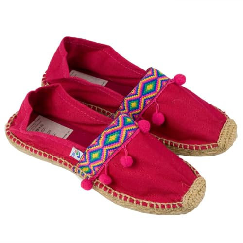 MBS MBS00421 - Alpargata Pompones MJER Mujer Color: Fucsia Talla: 37