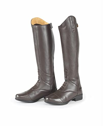 Shires Moretta Gianna - Stivali da equitazione in pelle, per adulti, colore: Nero, Marrone, Adults 8