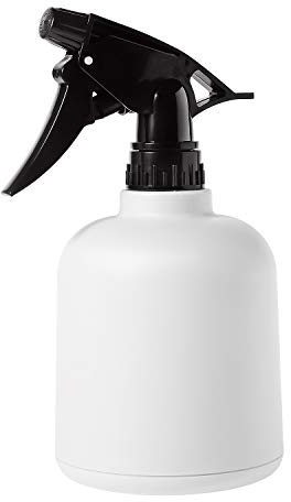 T4U Plastic Plant Mister, Fine Mist Spray Bottle with Top Pump Trigger, Indoor Plant Watering Can Water Sprayer for Flowers Herbs Plants Home Garden White (600ML)