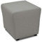 DOMO. collection Polsterhocker Bob, Sitzhocker, Sitzwürfel, Fußhocker, 46 x 46 x 43 cm (BxTxH), Webstoff in dunkelbraun